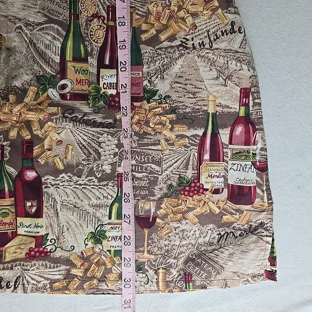 Reyn‎ Spooner Mens Hawaiian Shirt XL Winery Wine Bottles Vineyard Hawaiian Camp